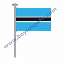 BOTSVANA GÖNDER BAYRAK 50x75 ( EBAT SEÇİNİZ )